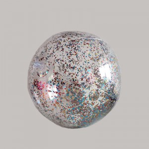 Inflatable Transparent Glitter/Feather Beach Ball